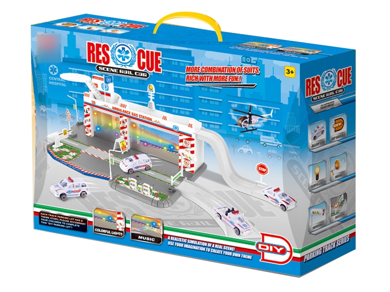 PARKING LOT DIE CAST PLAY SET - HP1124297