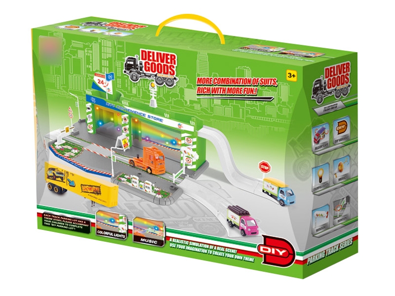 PARKING LOT DIE CAST PLAY SET - HP1124300