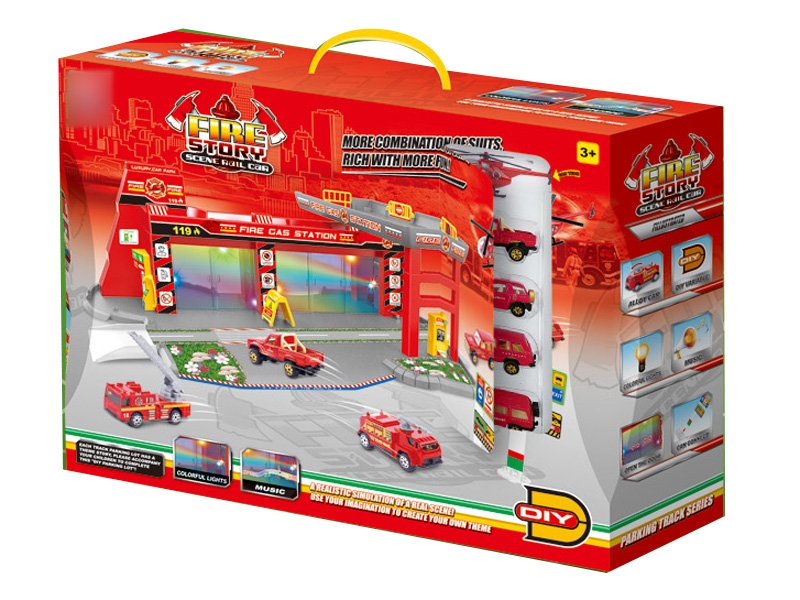 PARKING LOT DIE CAST PLAY SET - HP1124324