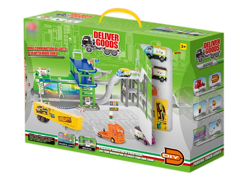 PARKING LOT DIE CAST PLAY SET - HP1124328