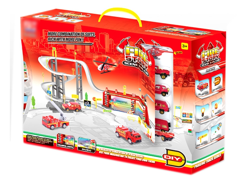 PARKING LOT DIE CAST PLAY SET - HP1124352