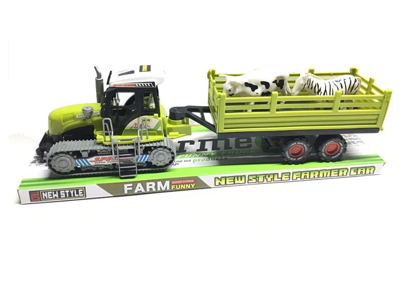 FRICTION FARMER TRUCK YELLOW & GREEN - HP1124377