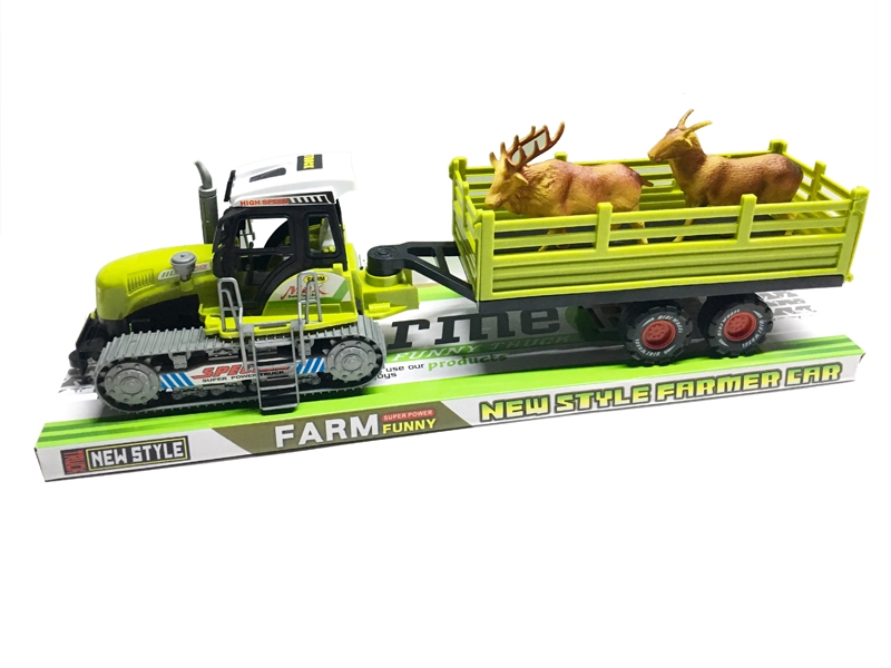 FRICTION FARMER TRUCK YELLOW & GREEN - HP1124379