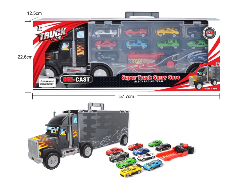 FREE WAY CONTAINER TRUCK W/10 CAR - HP1124561