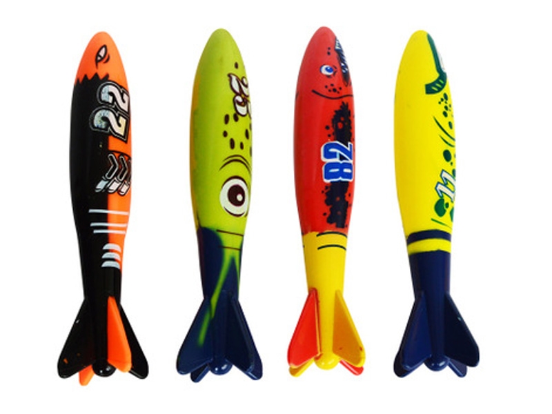 DIVING POOL TOYS RED/ORANGE/YELLOW/GREEN - HP1124956