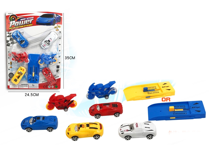 FREE WAY + PRESS & GO CAR 6PCS - HP1125001