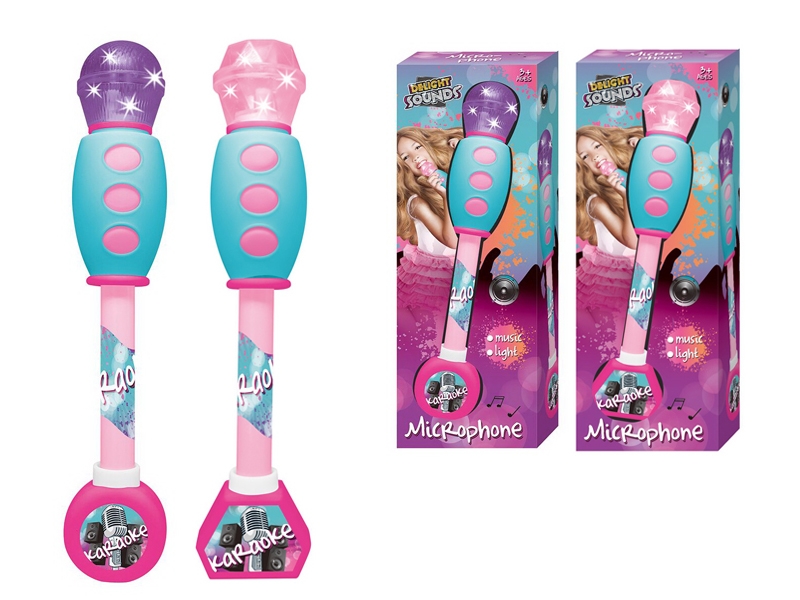 MICROPHONE W/LIGHT & MUSIC 2ASST - HP1125112