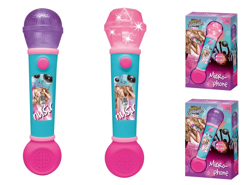 MICROPHONE W/LIGHT & MUSIC 2ASST - HP1125113