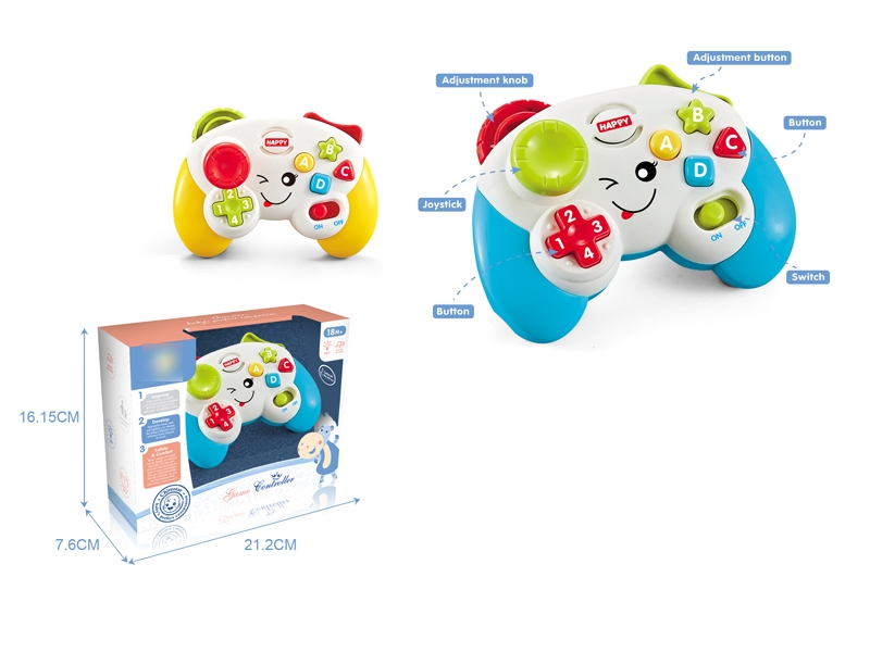 BABY GAME CONTROLLER W/LIGHT & MUSIC,YELLOW/BLUE - HP1125684