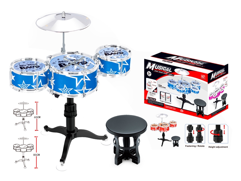 JAZZ DRUM SET，RED/BLUE - HP1125724