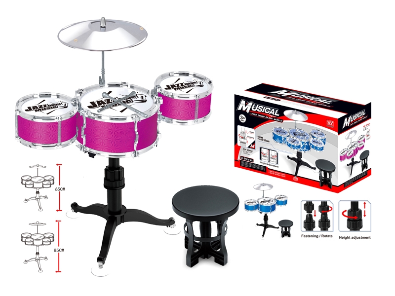 JAZZ DRUM SET，ROSE RED/BLUE - HP1125726