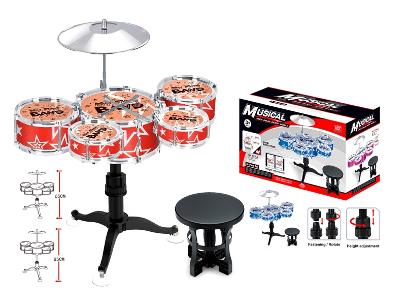 JAZZ DRUM SET，RED/BLUE - HP1125729