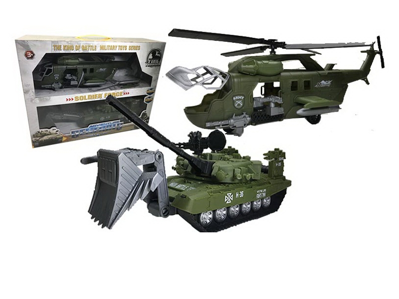 FRICTION HELICOPTE & TANK 2PCS - HP1125784