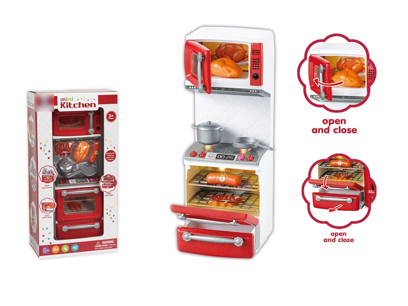 KITCHEN SET W/LIGHT & MUSIC & 2*AA BATTERIE - HP1126000