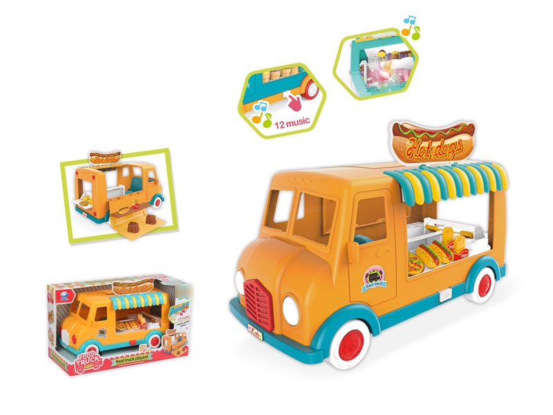 FOOD TRUCK W/LIGHT & MUSIC & 3*AA BATTERIE - HP1126015