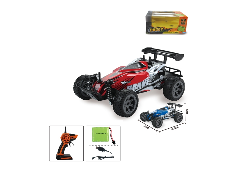 1:18 4 FUNCTION HIGH-SPEED R/C CAR ，BLUE/RED,INCLUDED BATTERY - HP1126023