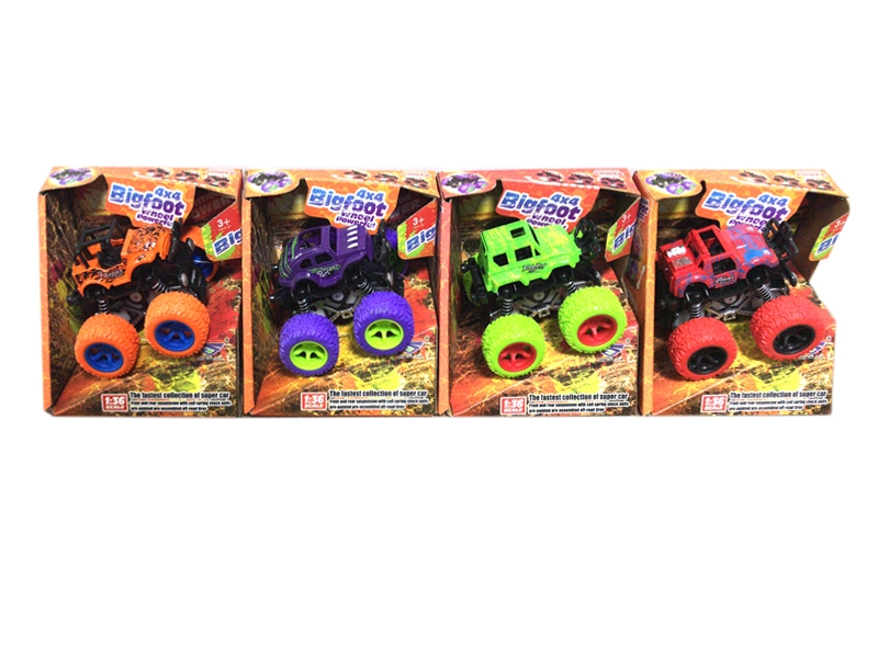 FRICTION CAR ,RED/ORANGE/PURPLE/GREEN - HP1126112