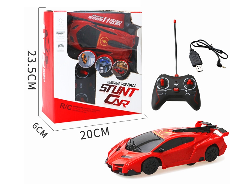 R/C WALL CLIMBING CAR,INCLUDED BATTERY & USB,RED/YELLOW/BLUE - HP1126294
