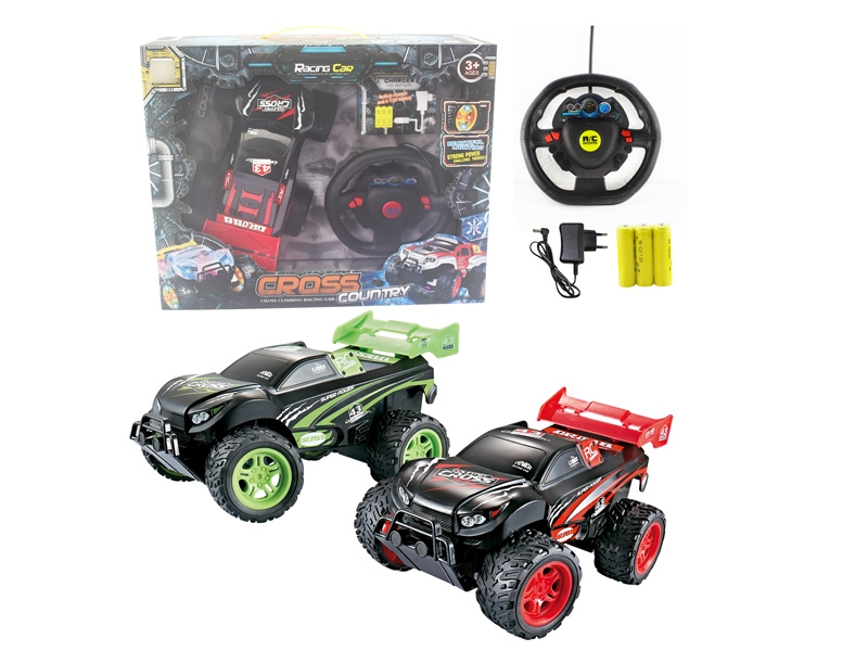 1:18 R/C CAR W/INCLUDED BATTERY RED & GREEN - HP1126337