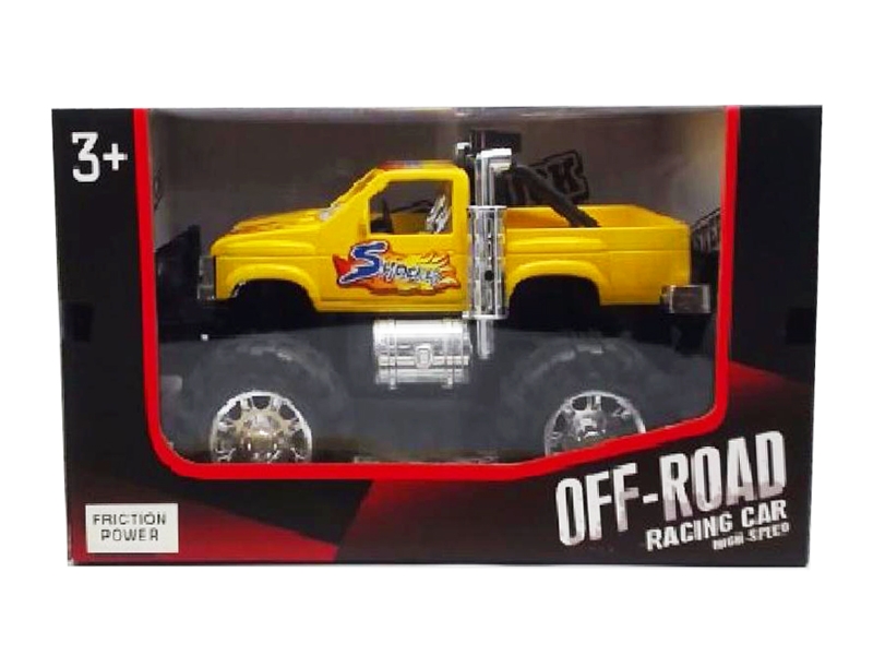 FRICTION CAR，RED/YELLOW/WHITE - HP1126464