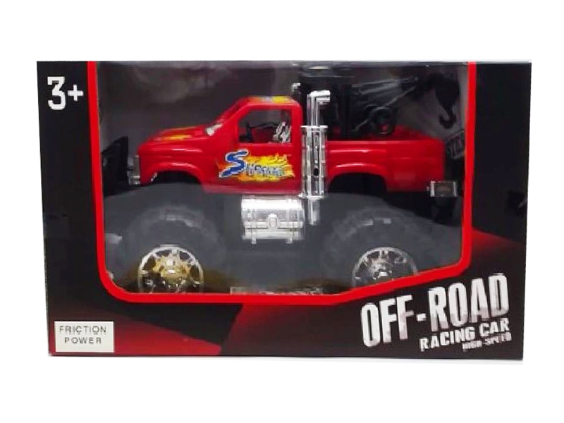 FRICTION CAR，RED/YELLOW/WHITE - HP1126465