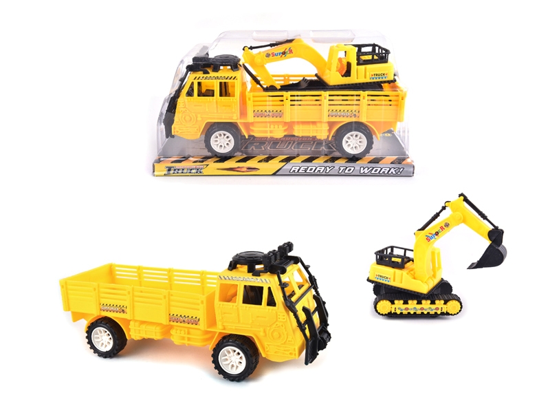 FRICTION CONSTRUCTION CAR W/FREE WAY NAVVY - HP1126553