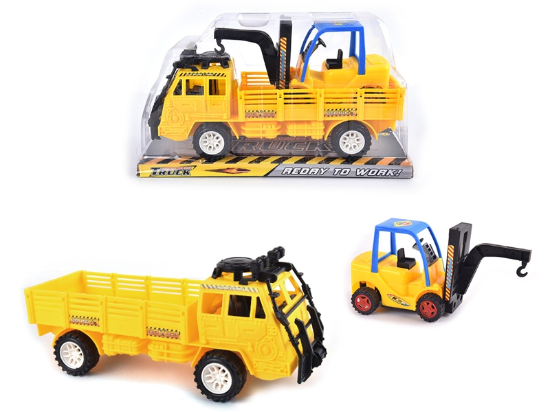 FRICTION CONSTRUCTION CAR W/FREE WAY CAR - HP1126554