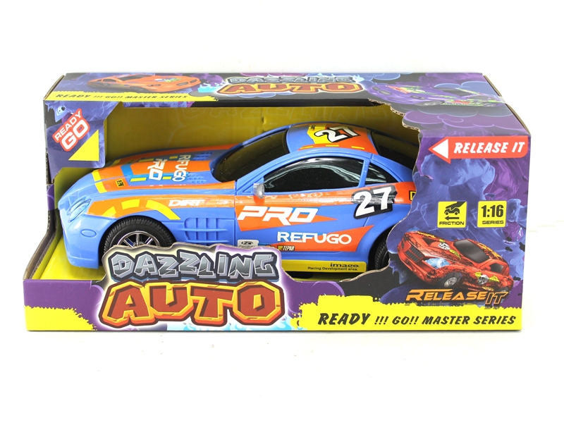 FRICTION CAR BLUE & ORANGE - HP1126797
