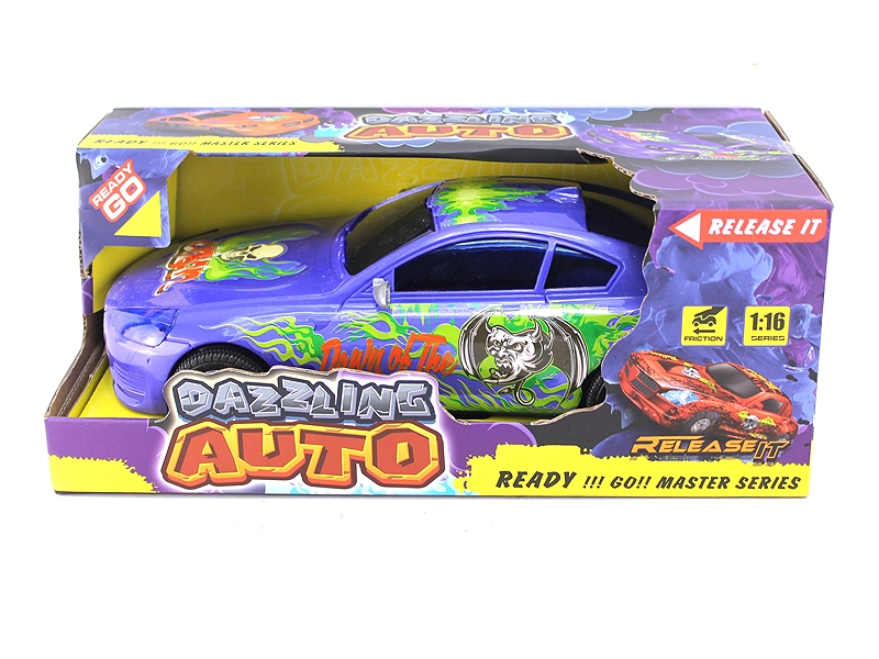 FRICTION CAR PURPLE & ORANGE - HP1126802