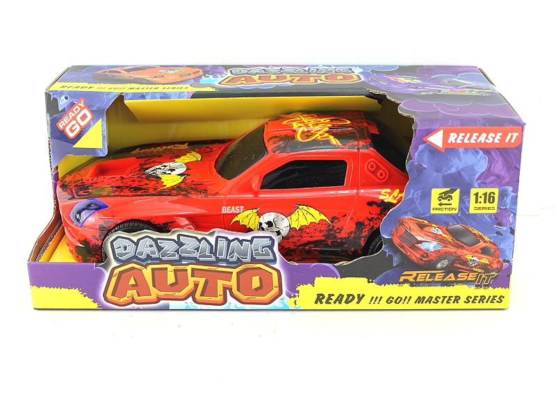 FRICTION CAR WHITE & RED - HP1126805