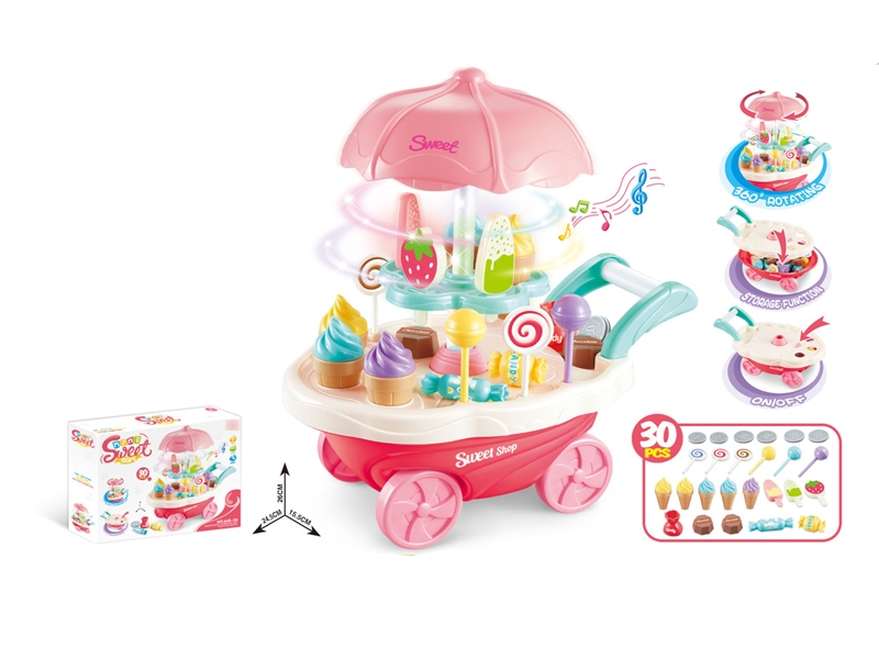 ICE CREAM CAR W/ROTATING & LIGHT & MUSIC - HP1127056