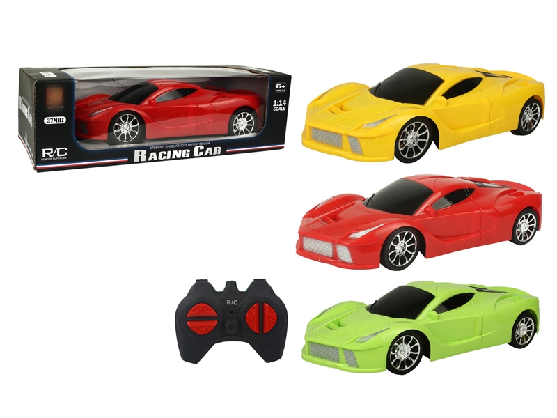 1:14 4 FUNCTION R/C CAR,RED/GREEN/YELLOW - HP1127162