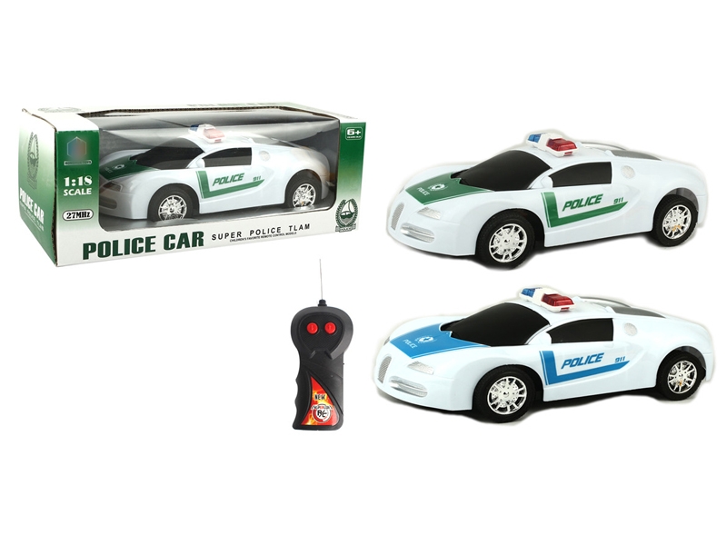 1:18 2 FUNCTION R/C CAR,BLUE/GREEN - HP1127163