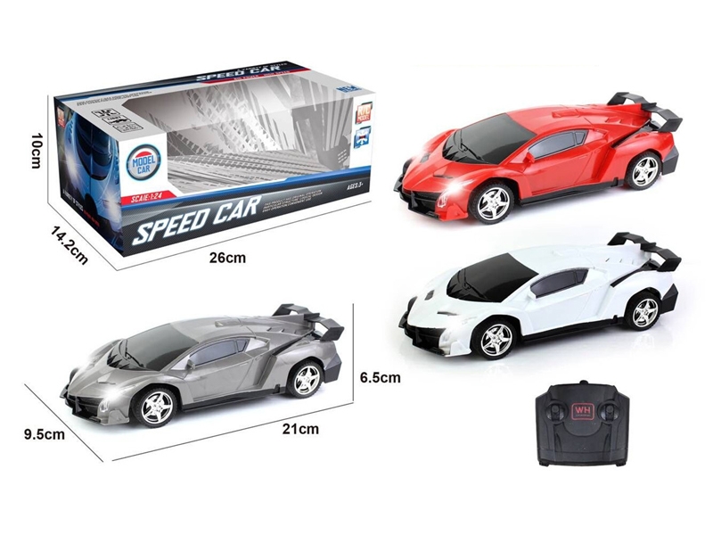 4 FUNCTION R/C CAR W/LIGHT,RED/WHITE/SILVER - HP1127170