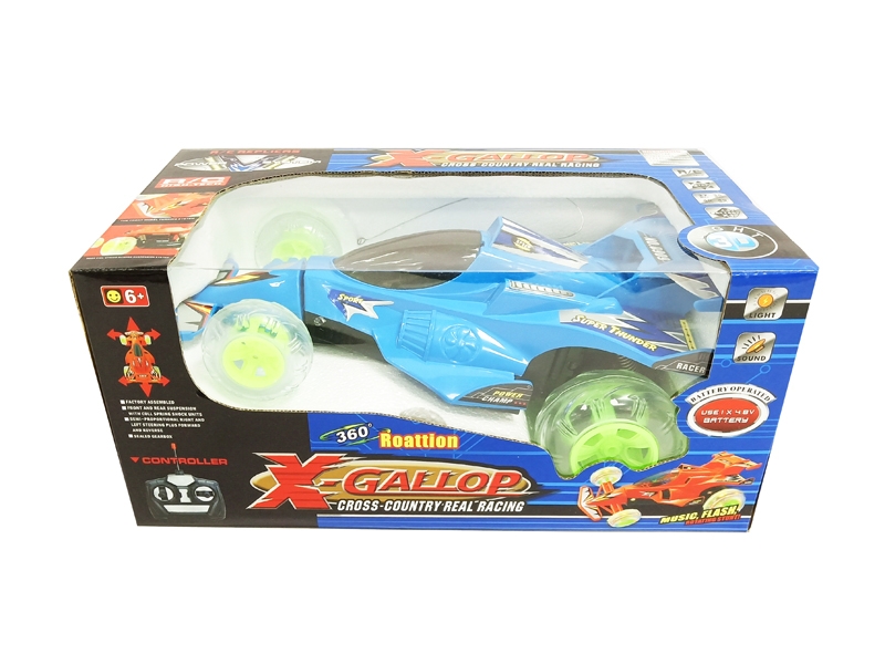 4 FUNCTION R/C STUNT CAR W/LIGHT & MUSIC,INCLUDED BATTERY - HP1127244