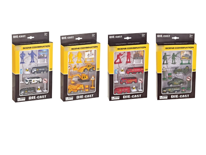 FREE WAY DIE CAST CAR SET 10PCS,4ASST - HP1127283