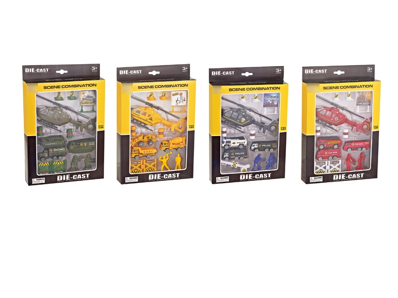 FREE WAY DIE CAST CAR SET 12PCS,4ASST - HP1127284