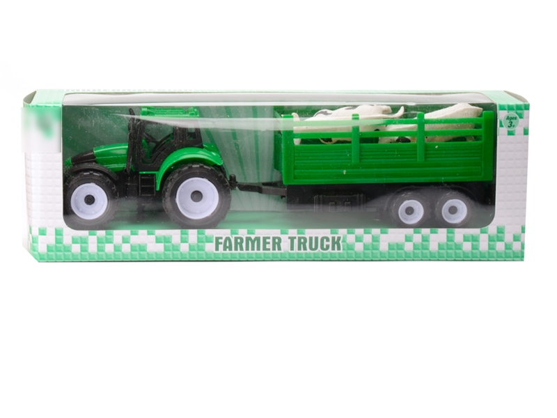FRICTION FARMER TRUCK,RED/GREEN - HP1127551