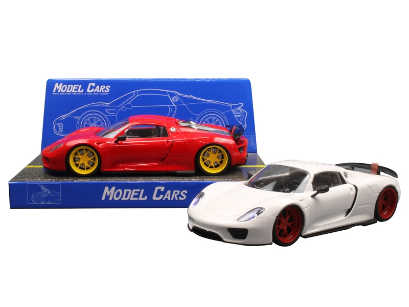 FRICTION CAR W/LIGHT,RED/WHITE,INCLUDED BATTERY - HP1128139