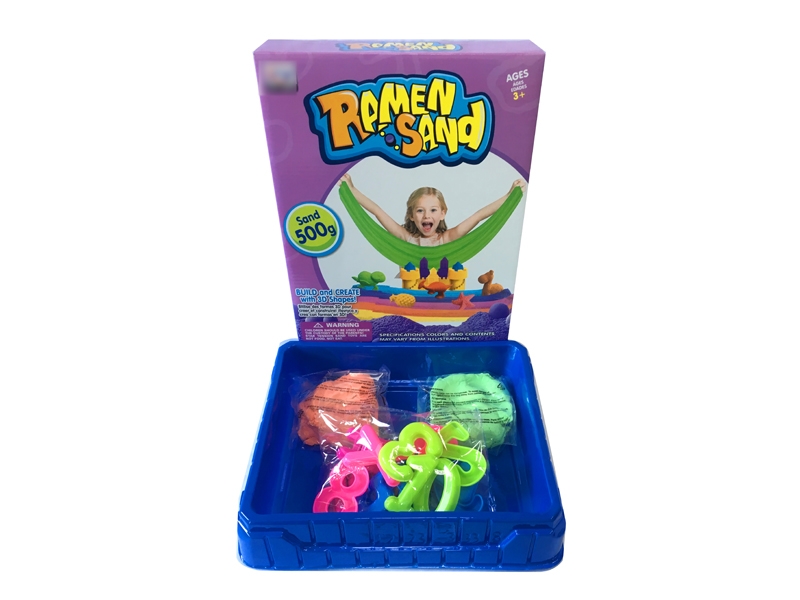 500G SPACE SAND SET 16PCS(2 COLORS) - HP1128162
