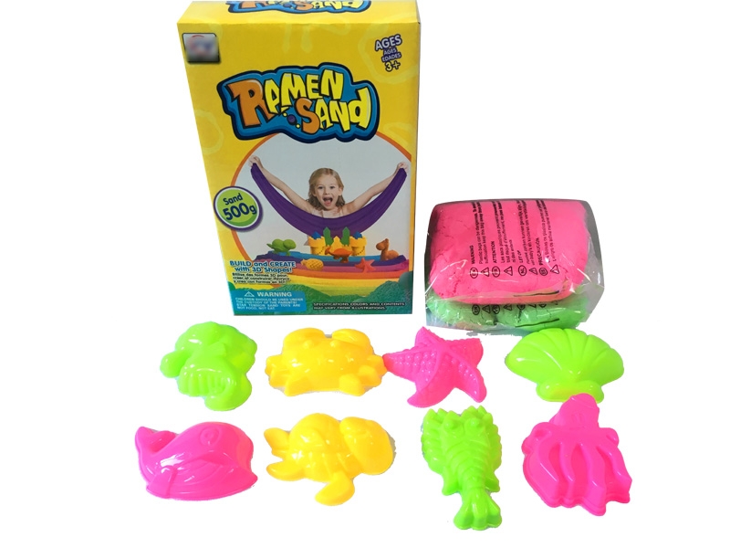 500G SPACE SAND SET 8PCS(2 COLORS) - HP1128174