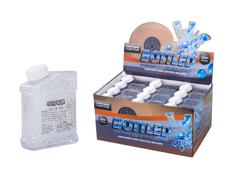 6-7MM WATER BULLET 1500 PARTICLE,12 BOTTLE/DISPLAY BOX - HP1128217