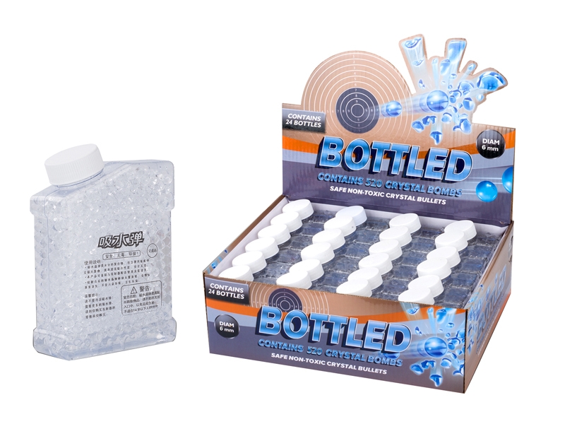 6-7MM WATER BULLET 500 PARTICLE,24 BOTTLE/DISPLAY BOX - HP1128218