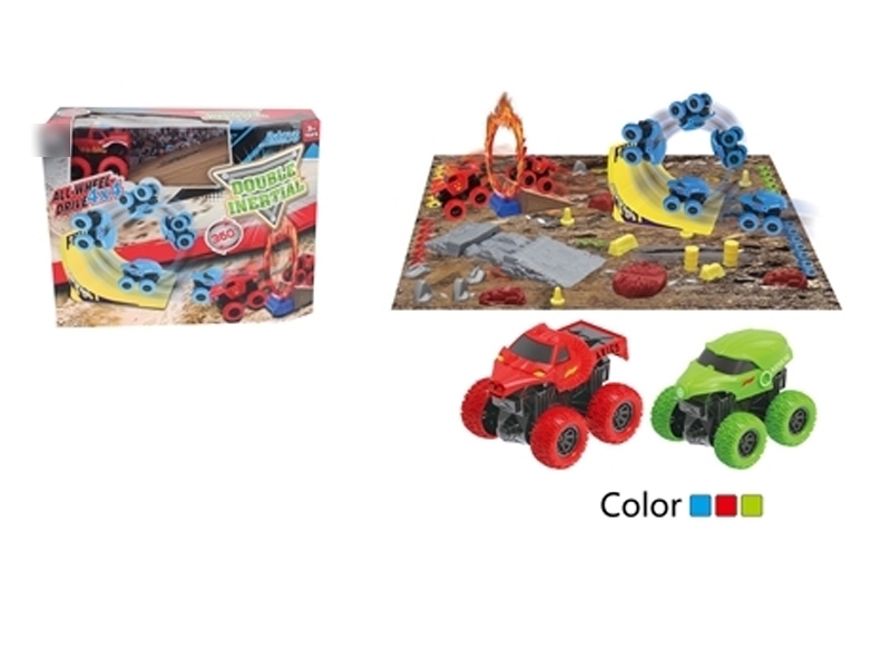 FRICTION  CAR,RED & GREEN & BLUE - HP1128559
