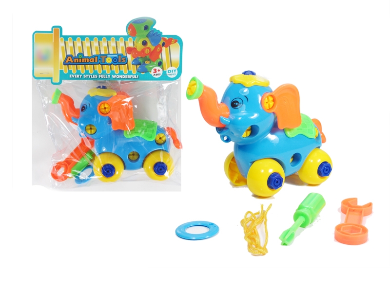 ASSEMBLE FREE WAY CAR BLUE & ORANGE & GREEN - HP1128746
