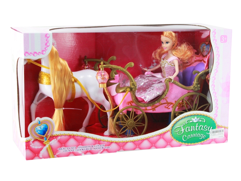 B/O CARRIAGE W/SOLID BODY DOLL - HP1128930