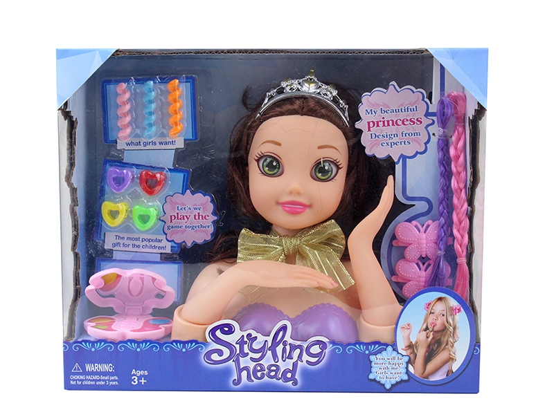 DOLL HEAD W/BEAUTY SET - HP1129102