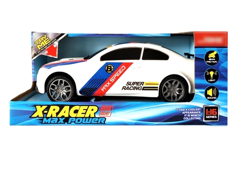 FRICTION CAR W/LIGHT & MUSIC  & INCLUDED BATTERY - HP1129299