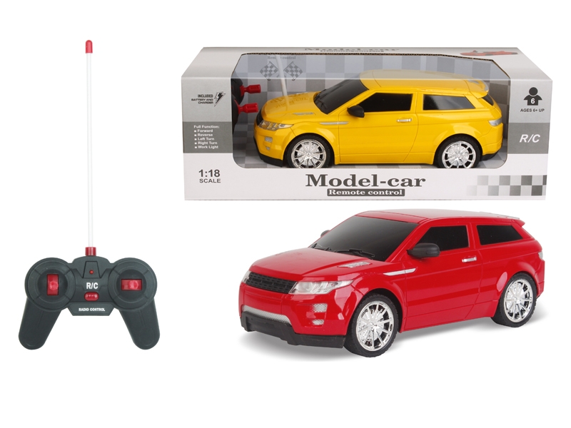 1:16 4 FUNCTION R/C CAR RED & YELLOW - HP1129394