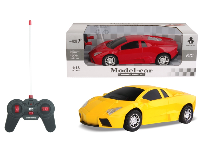 1:16 4 FUNCTION R/C CAR RED & YELLOW - HP1129396
